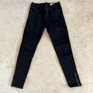 Black Moto Skinny Jeans